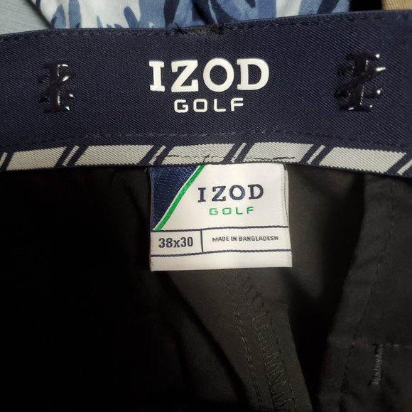 Black Izod Golf Trousers 38x30 NWOT - Picture 3 of 3